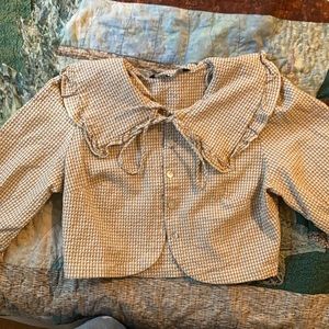 Zara top cottage core-esque